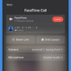 FaceTime options on Android.